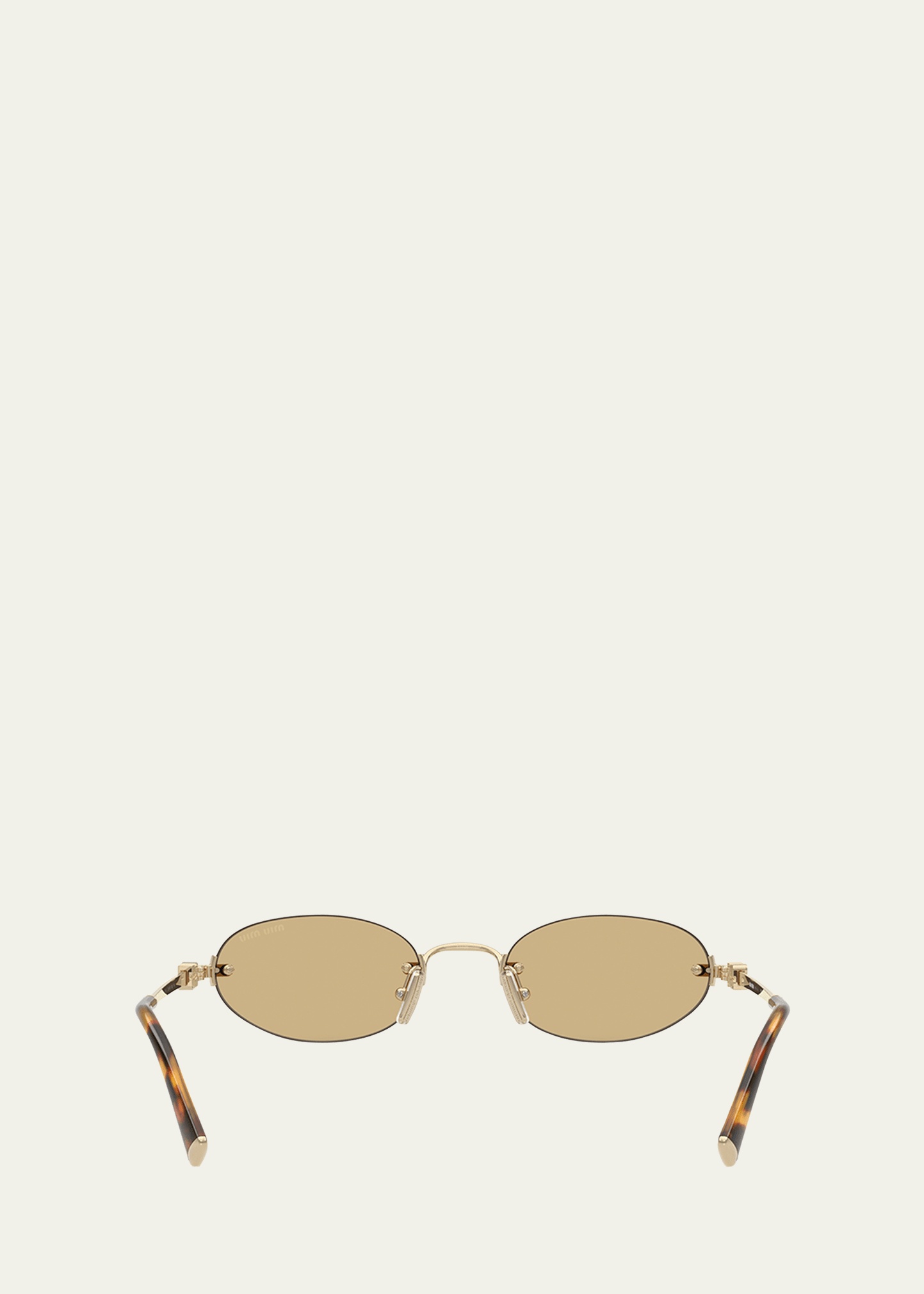MU A54S Metal Oval Sunglasses - 4