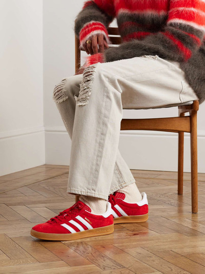 adidas Originals Gazelle Indoor Leather-Trimmed Suede Sneakers outlook