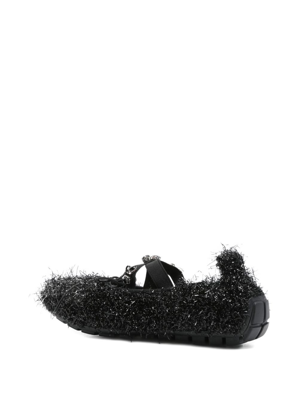 embellished-frill ballet flats - 3