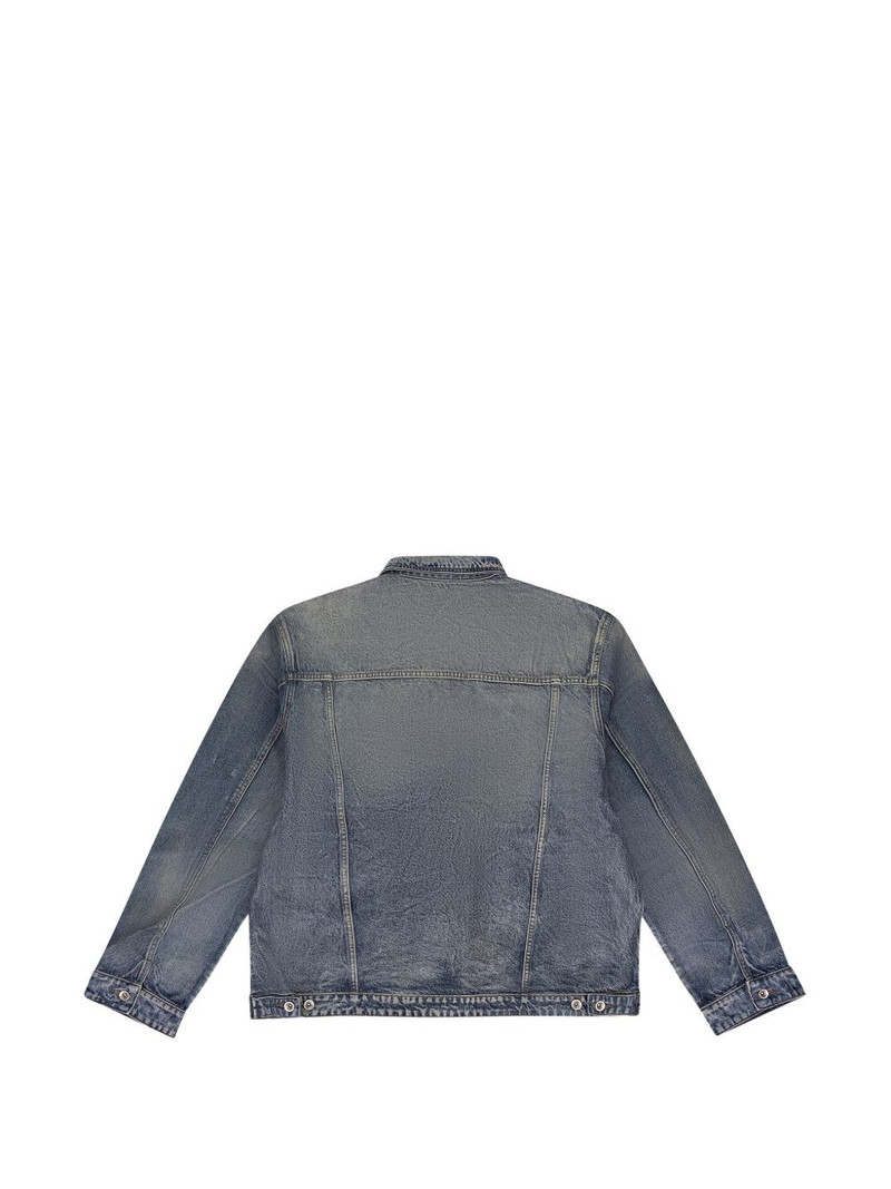 WHO DECIDES WAR waxed denim jacket outlook