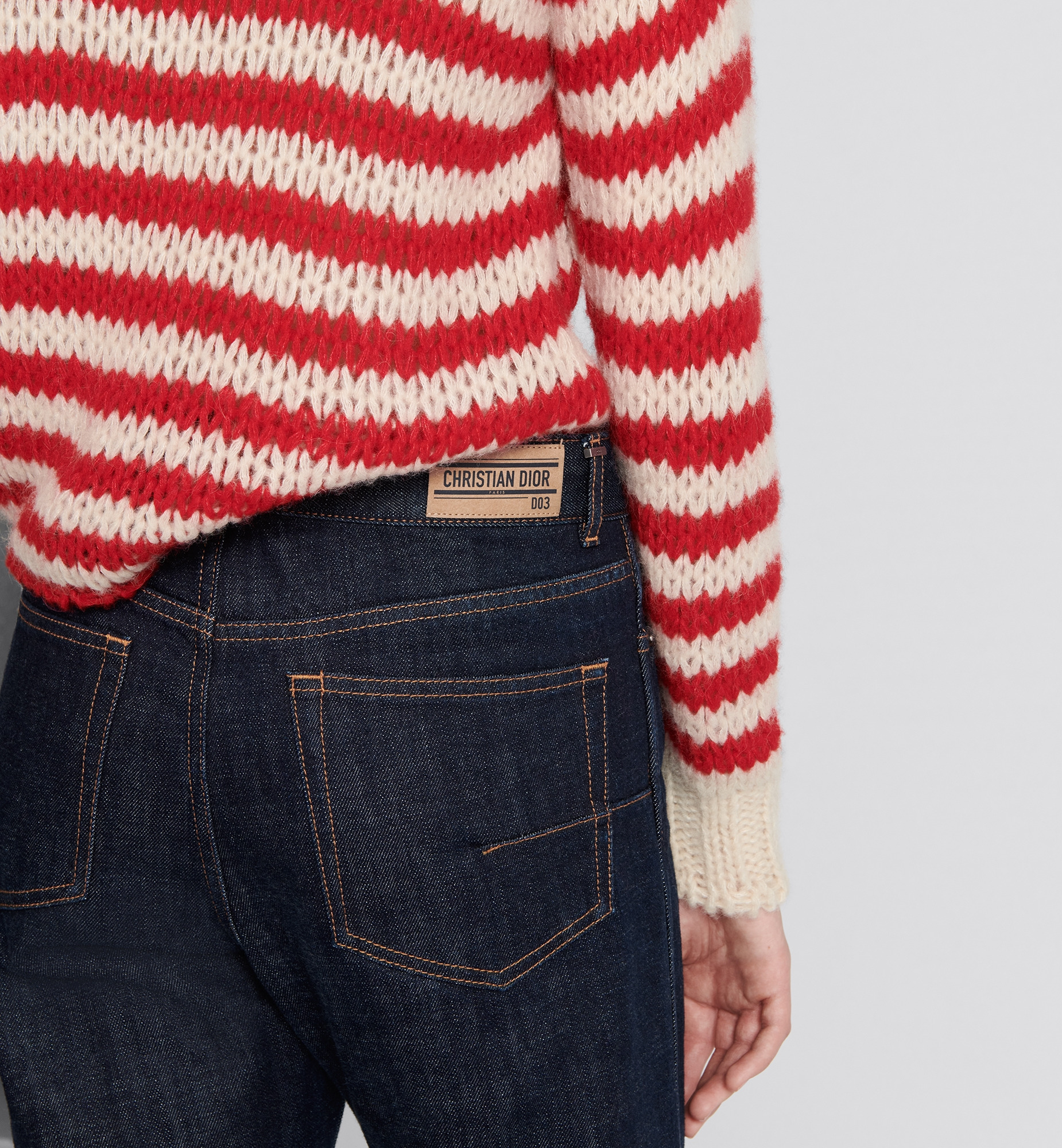 Dior 8 Straight Cropped Jeans, D03 - 3