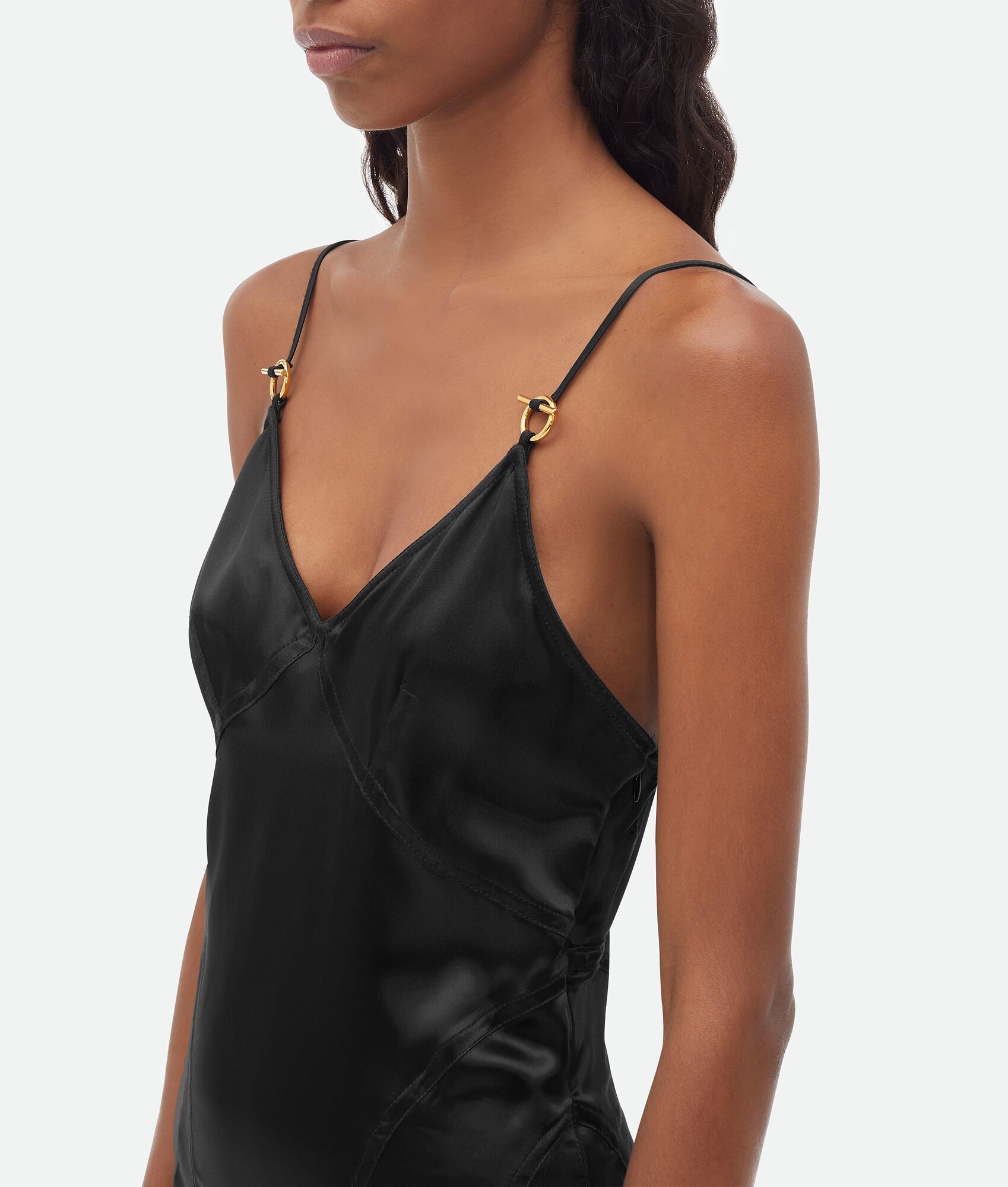 Slim Fit Fluid Viscose Midi Dress - 4