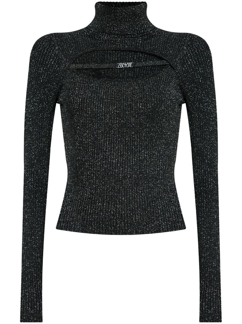 lurex-detail sweater 1