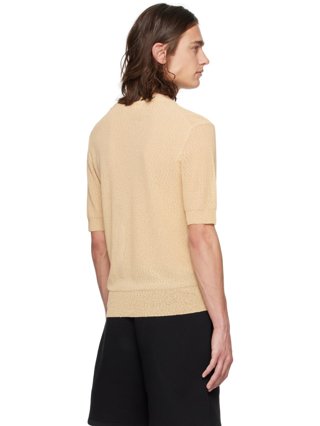 Beige Semi-Sheer T-Shirt - 3