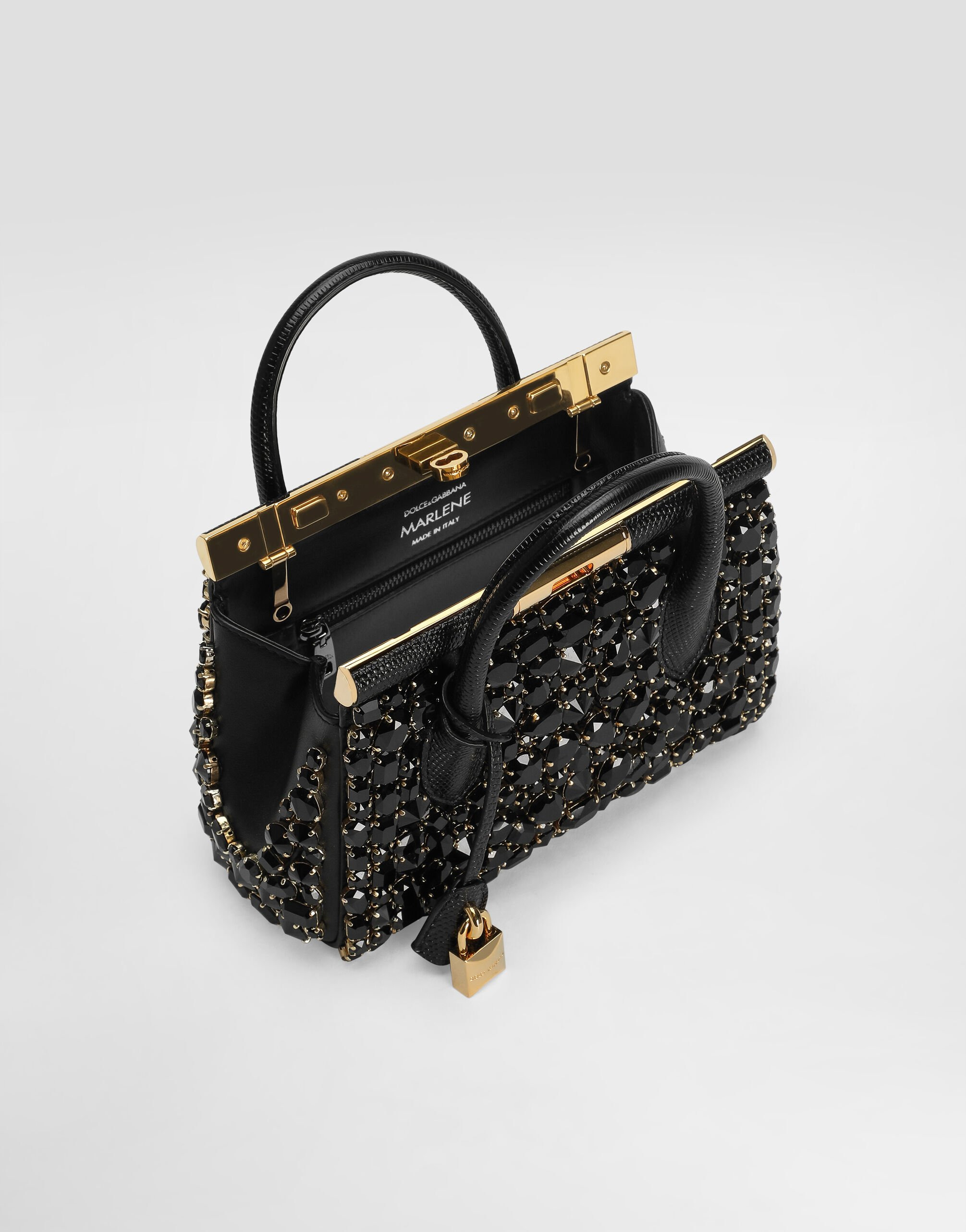 Iguana-print calfskin day mini marlene handbag - 5