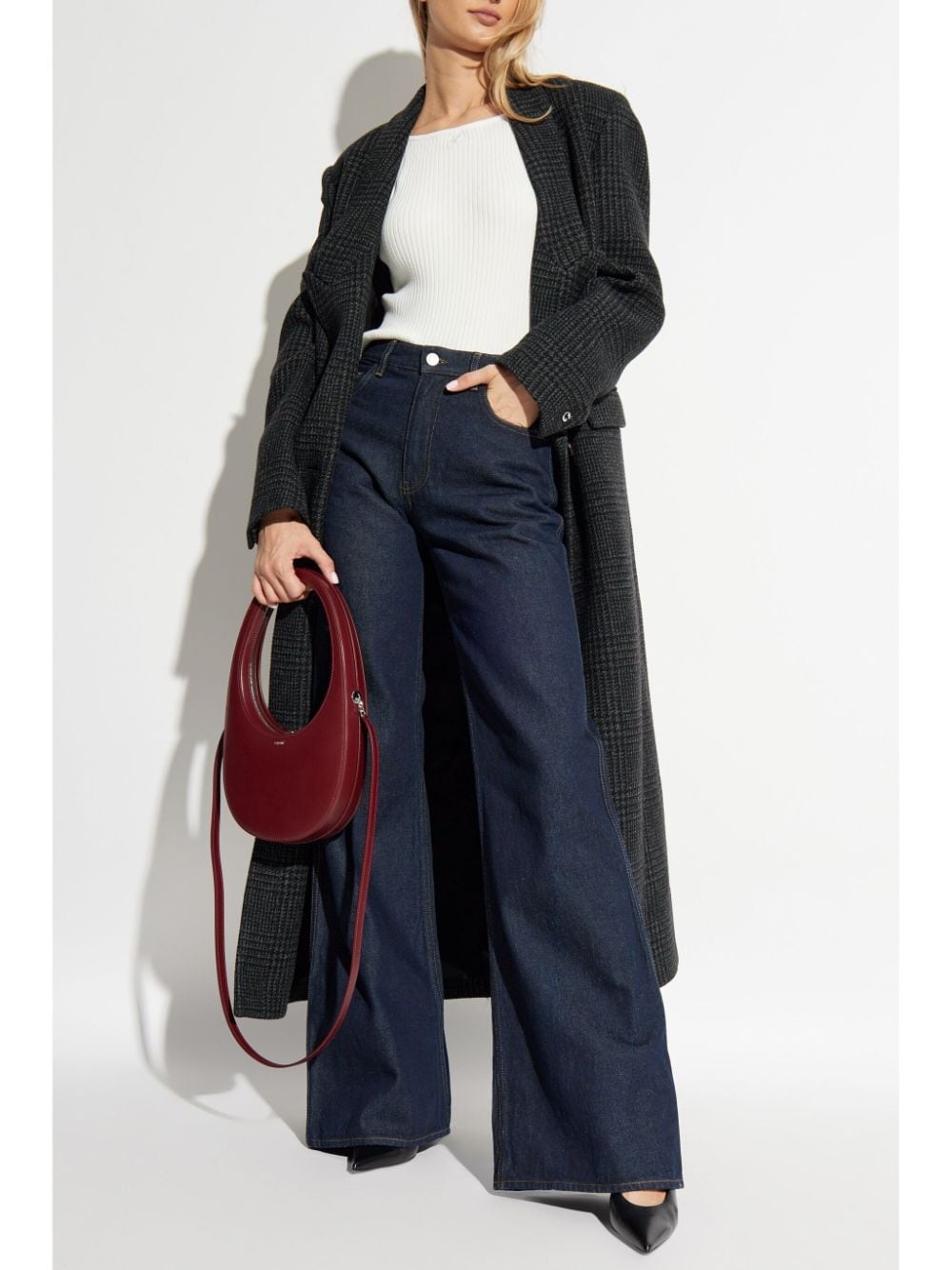 check-pattern coat - 2