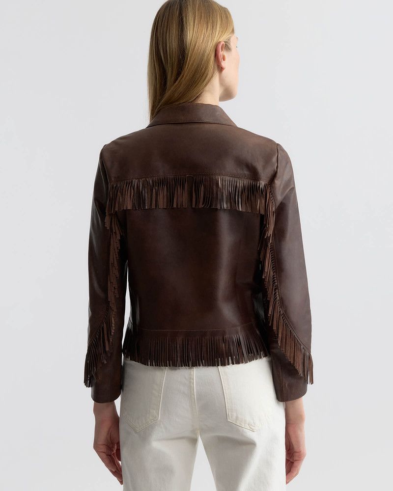 LAZARE FRINGE LEATHER JACKET 6
