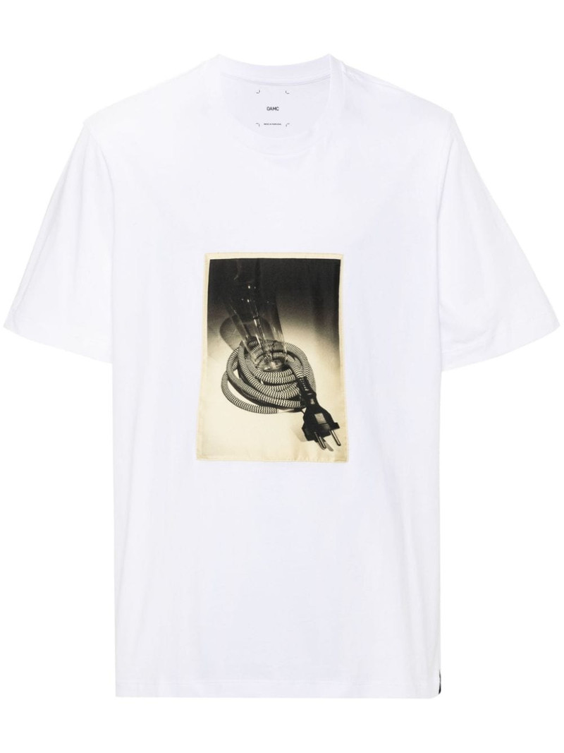 logo-print cotton T-shirt 1
