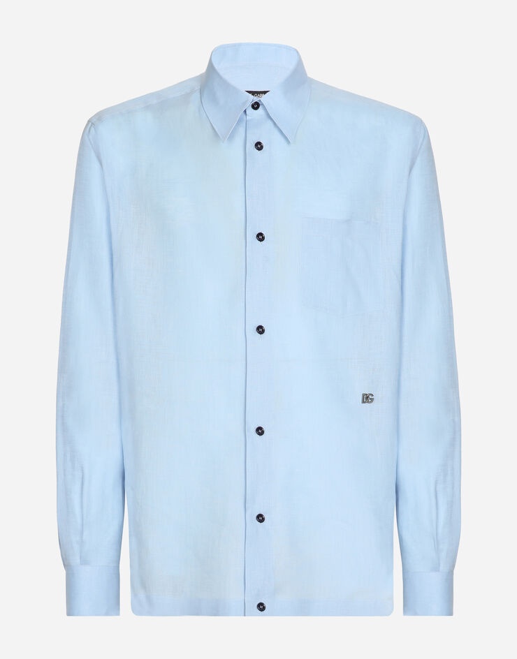 Linen Hawaiian shirt with DG hardware - 1