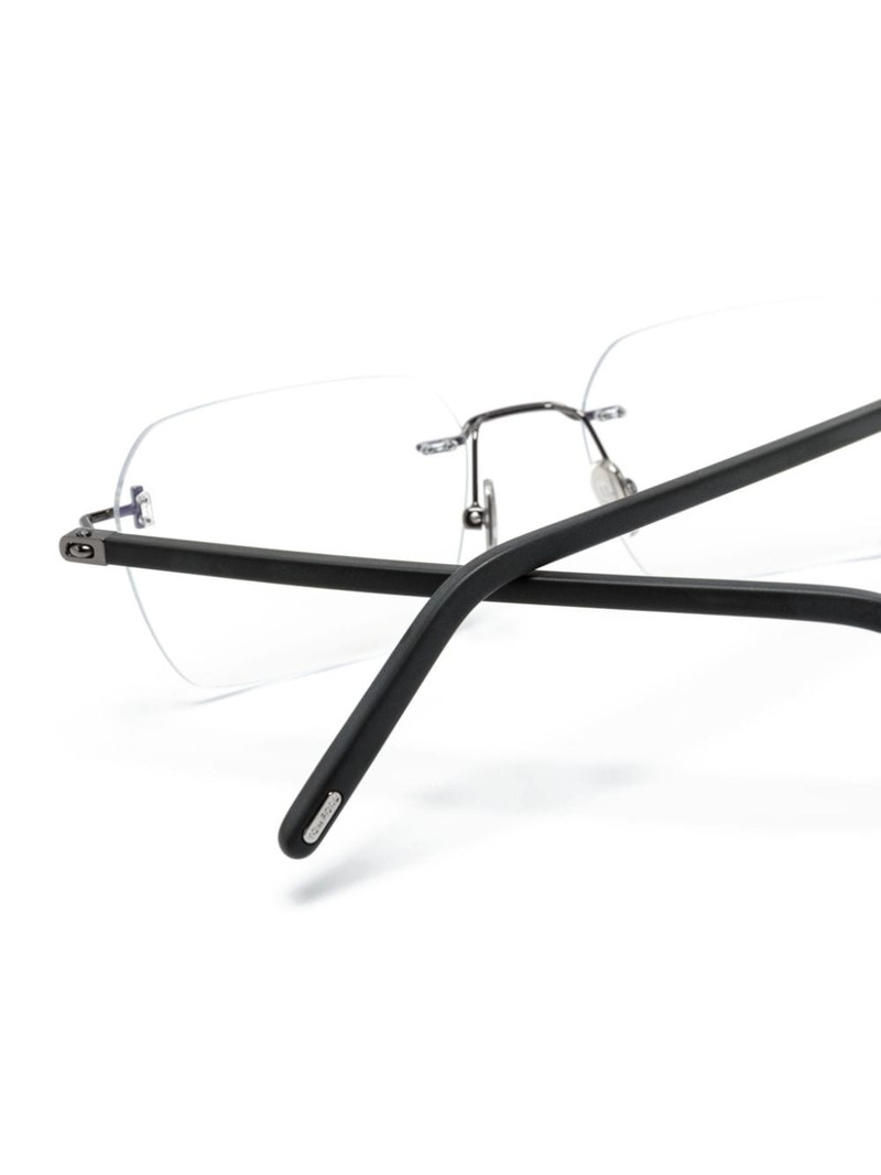 rectangular rimless glasses 3