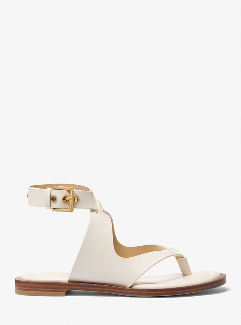 MICHAEL KORS Irene Leather Wrap Sandal outlook