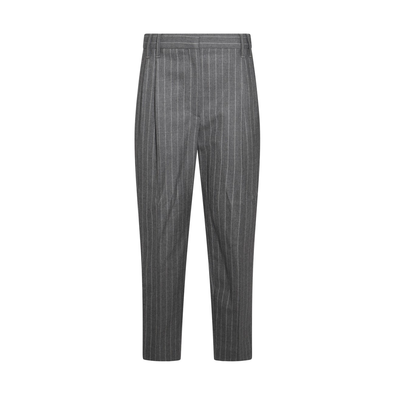 grey wool pants - 1