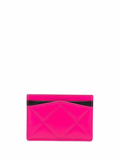 Alexander McQueen graffiti-print leather cardholder outlook