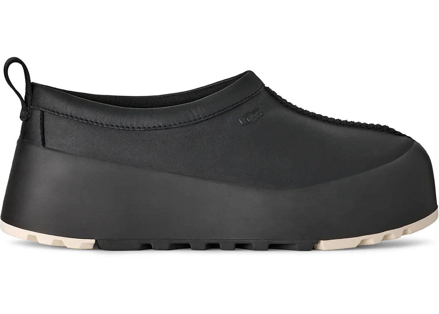 UGG Tasman StreetScape Leather Slipper Black Jasmine (Women's) - 1