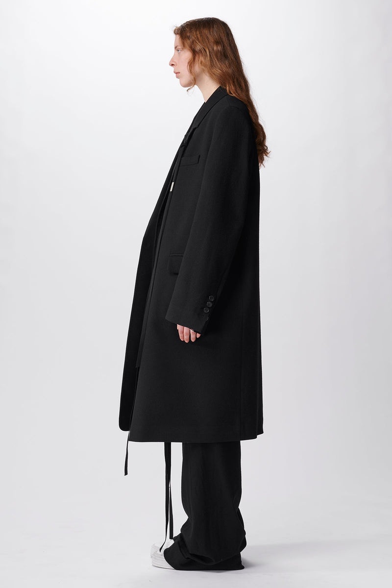 Veria Slouchy Long Jacket Brushed Wool - 2