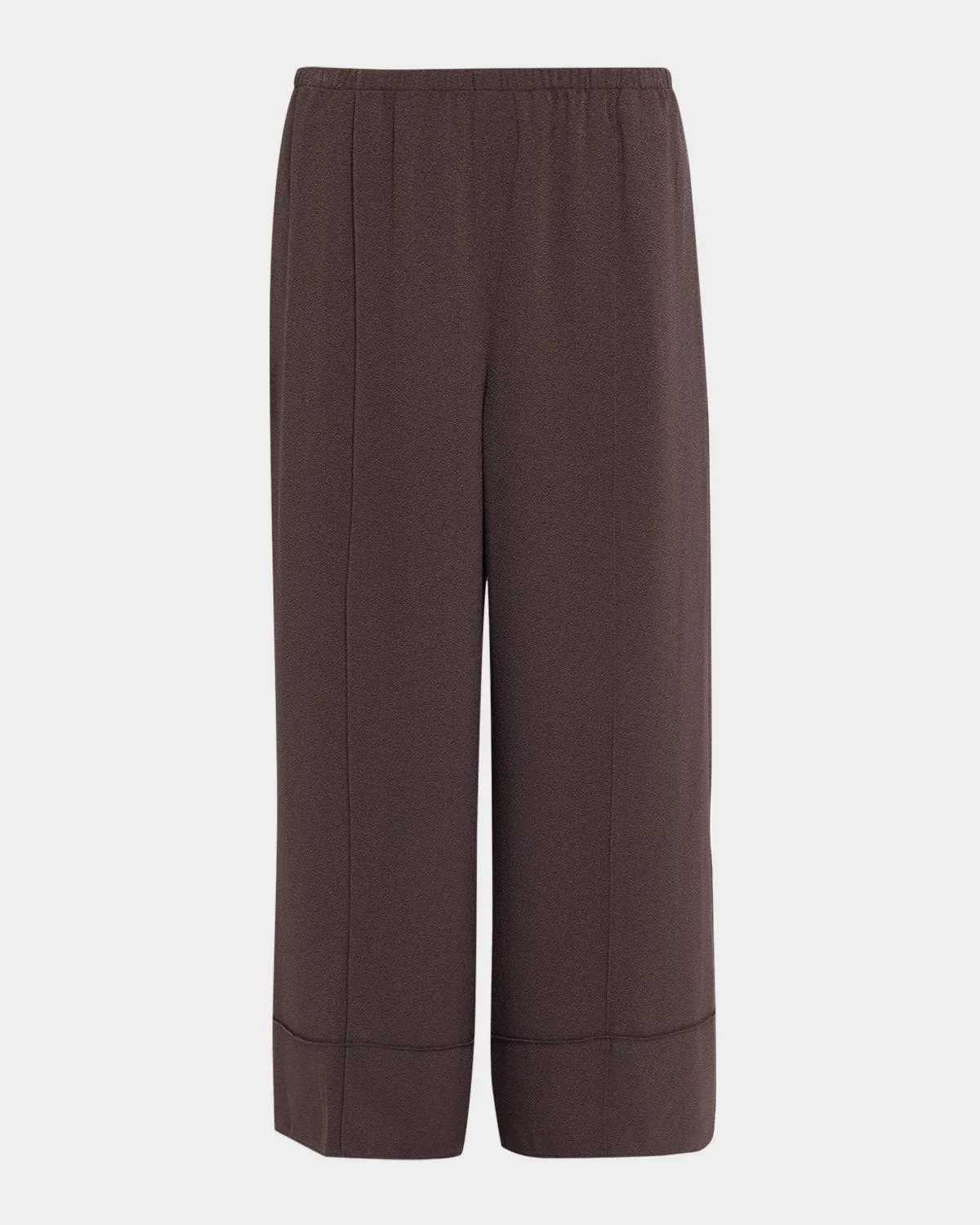 Crop Pintuck Wide-Leg Pants - 1