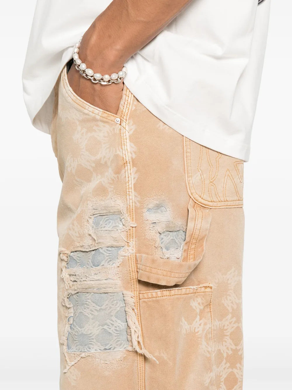 Denim Repair Work Pants - 5