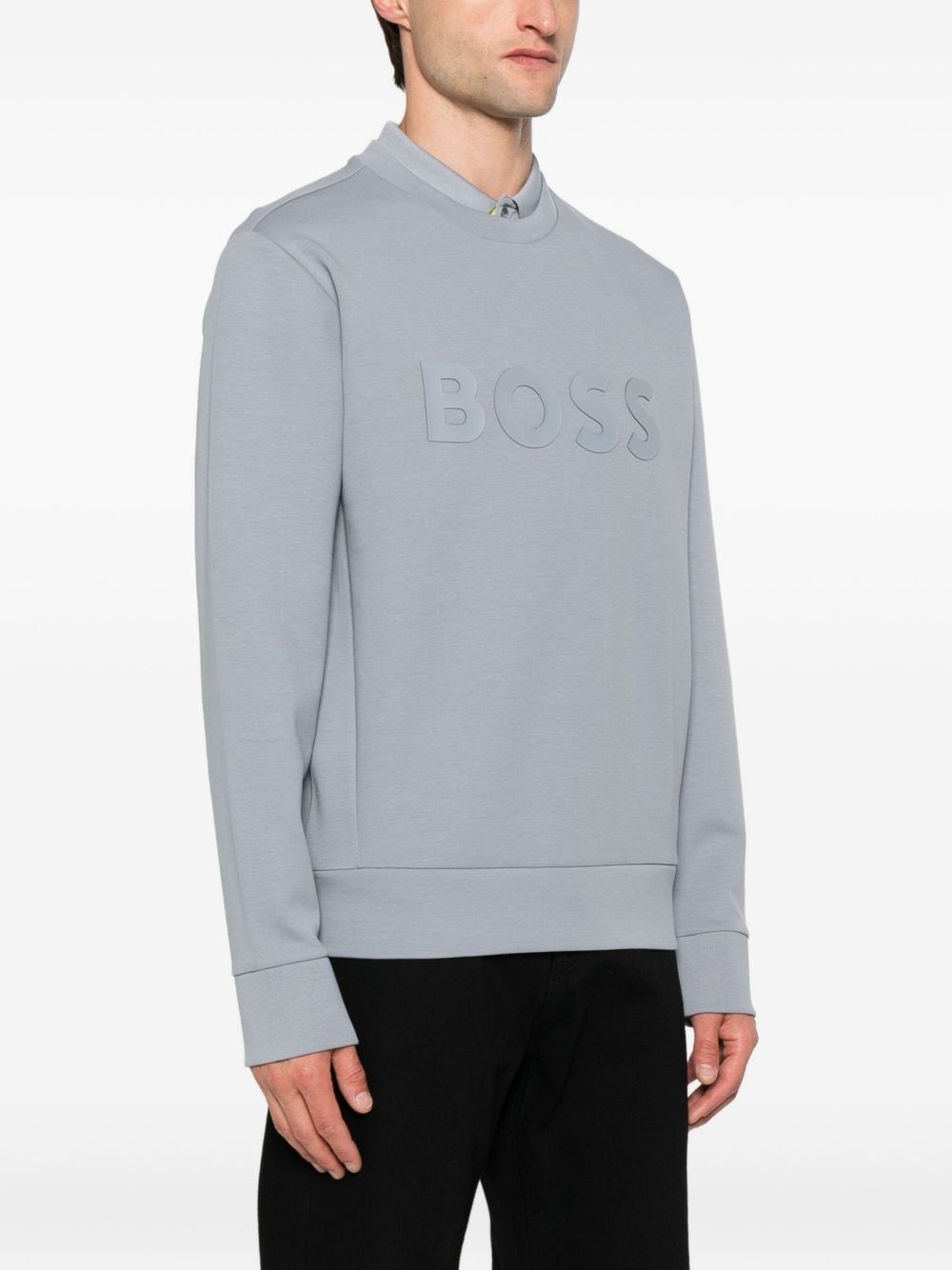 logo-embellished crew-neck sweatshirt - 3