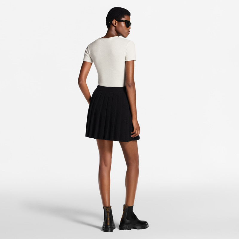 Pleated Mahina Knit Skirt 5