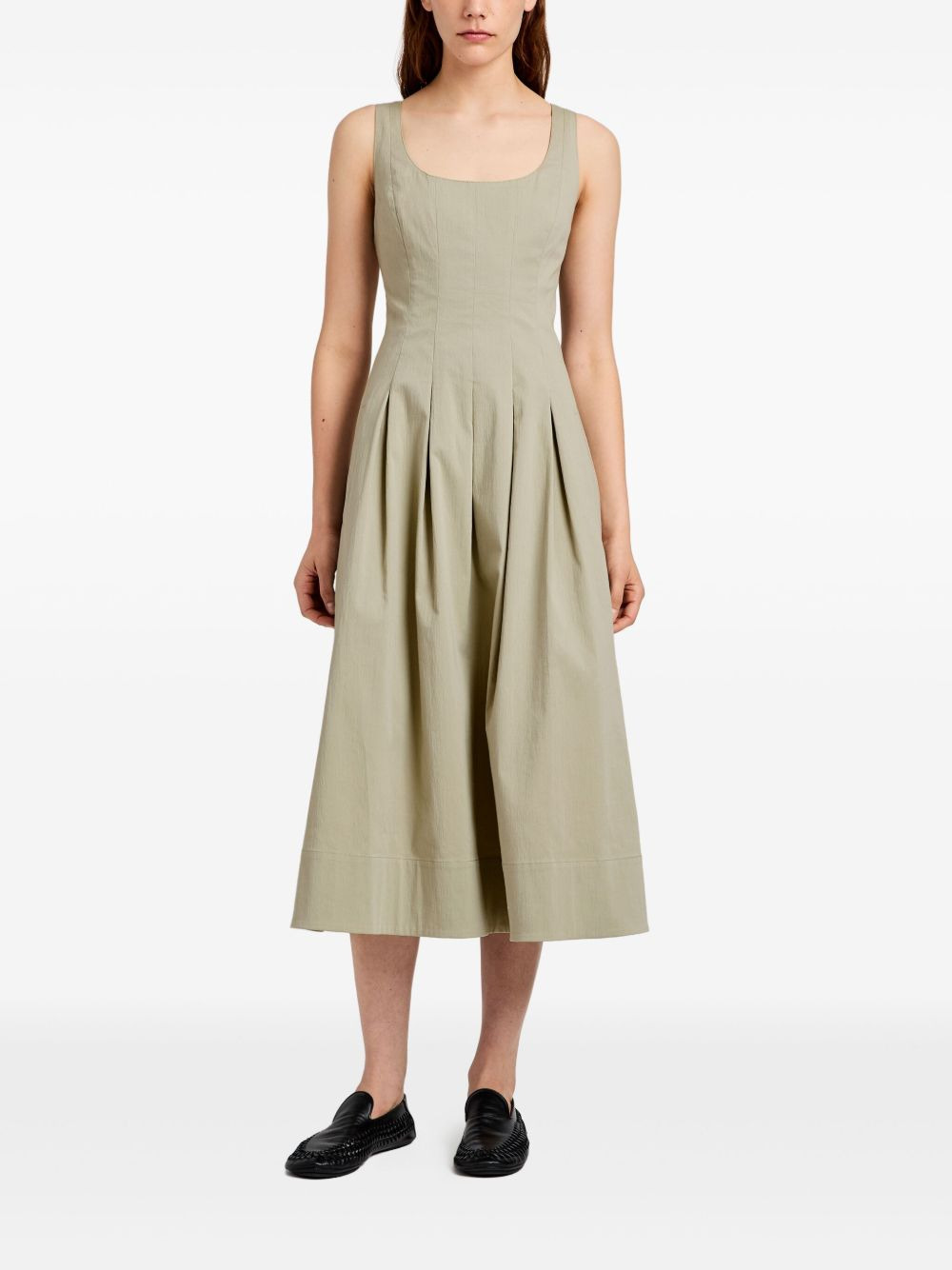 pleated midi dress - 2