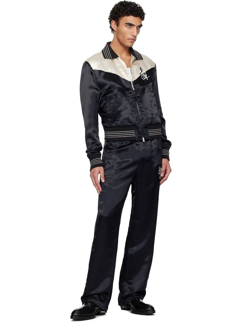 AMIRI Black MA Music Note Track Pants outlook