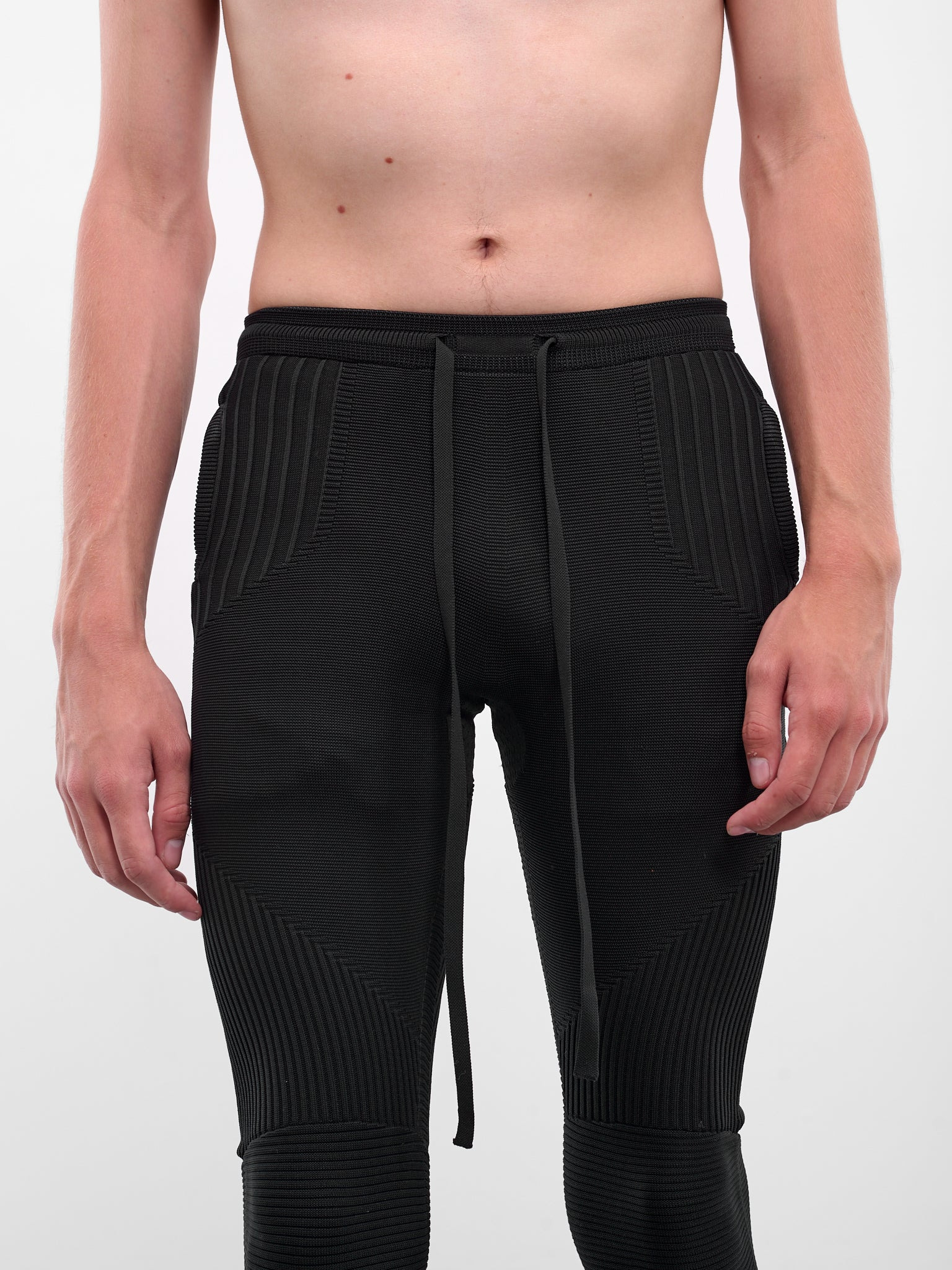 Rib-Knit Patterened Slim Leggings - 5