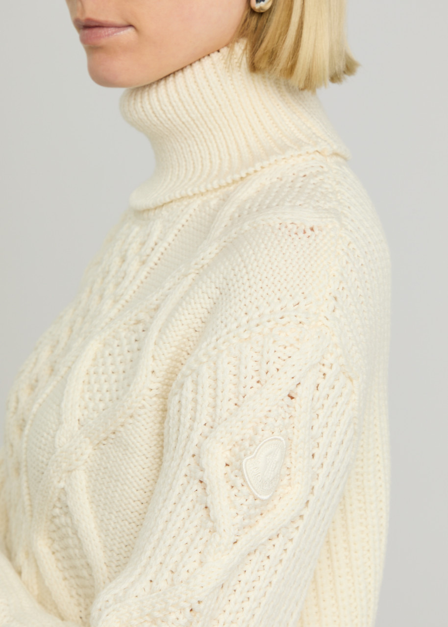 Moncler Dolcevita Cable-knit Wool Jumper - 5