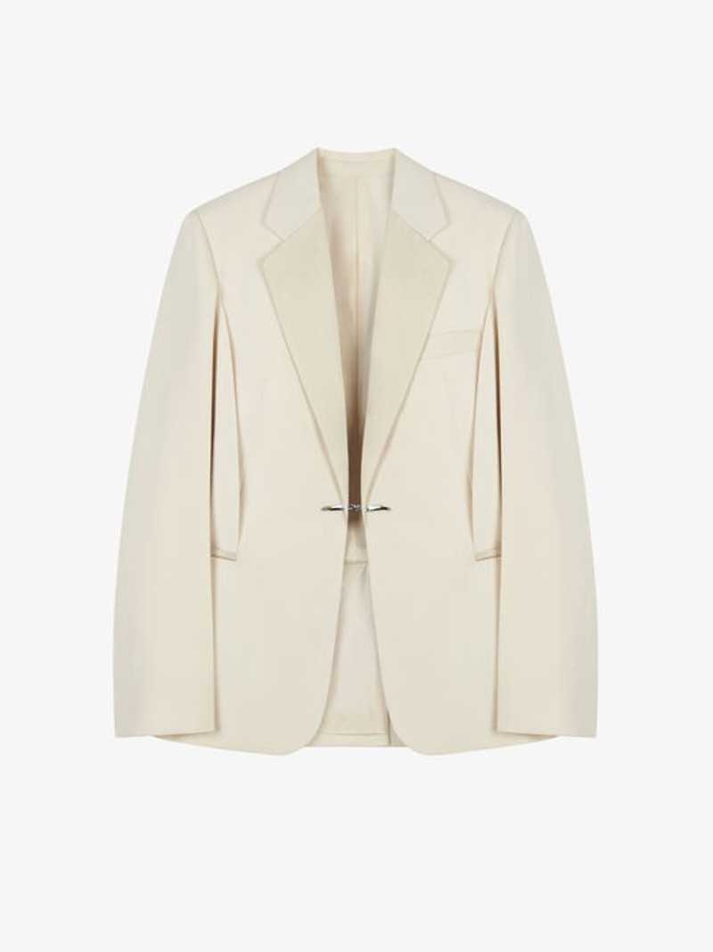 JACKET IN WOOL WITH SATIN COLLAR 1