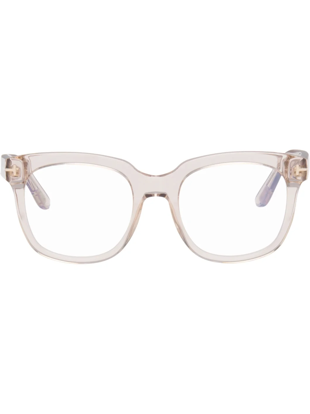 Pink Large Blue Block Glasses - 1