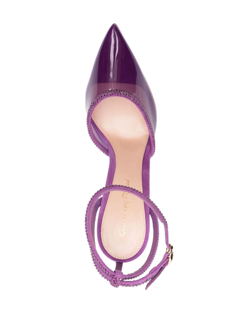 Plexi 110mm crystal-embellished pumps - 4