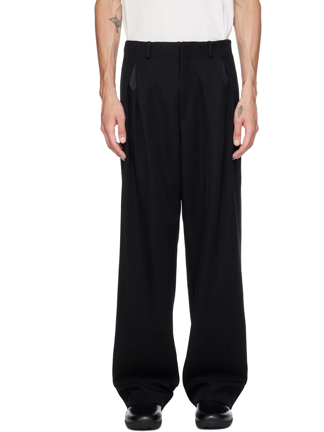 Black Votive Trousers - 1