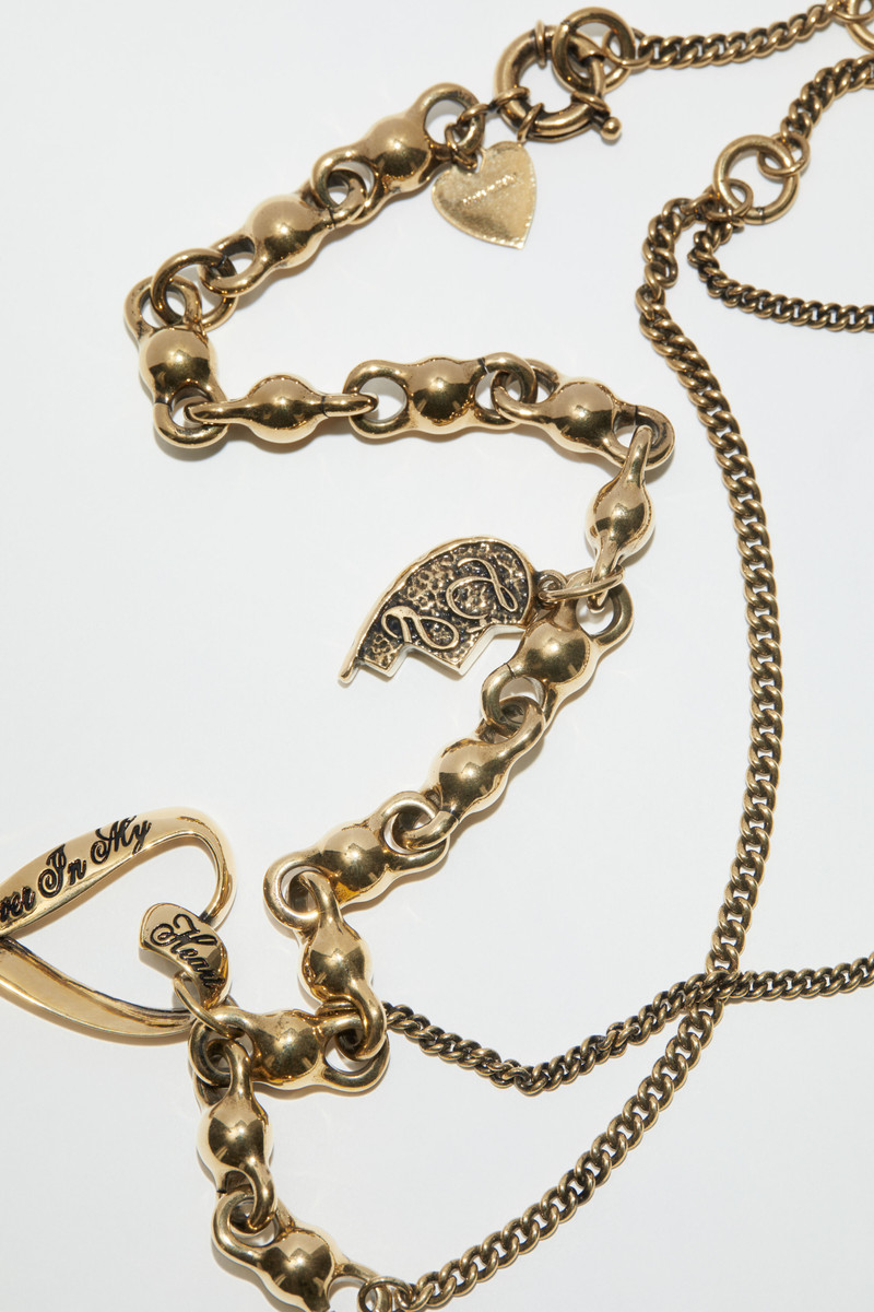 Charm necklace - Antique gold 4