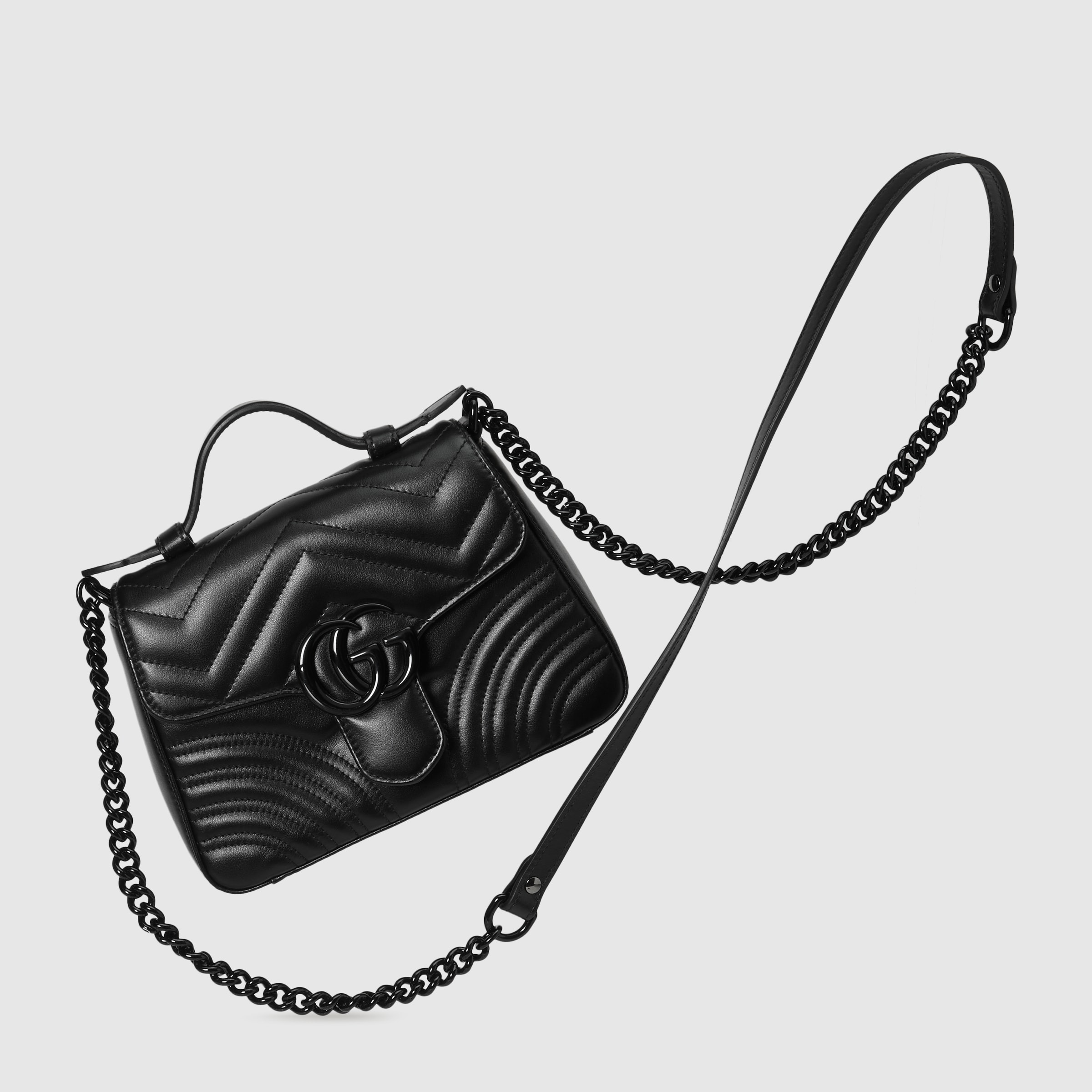 GG Marmont mini top handle bag - 5