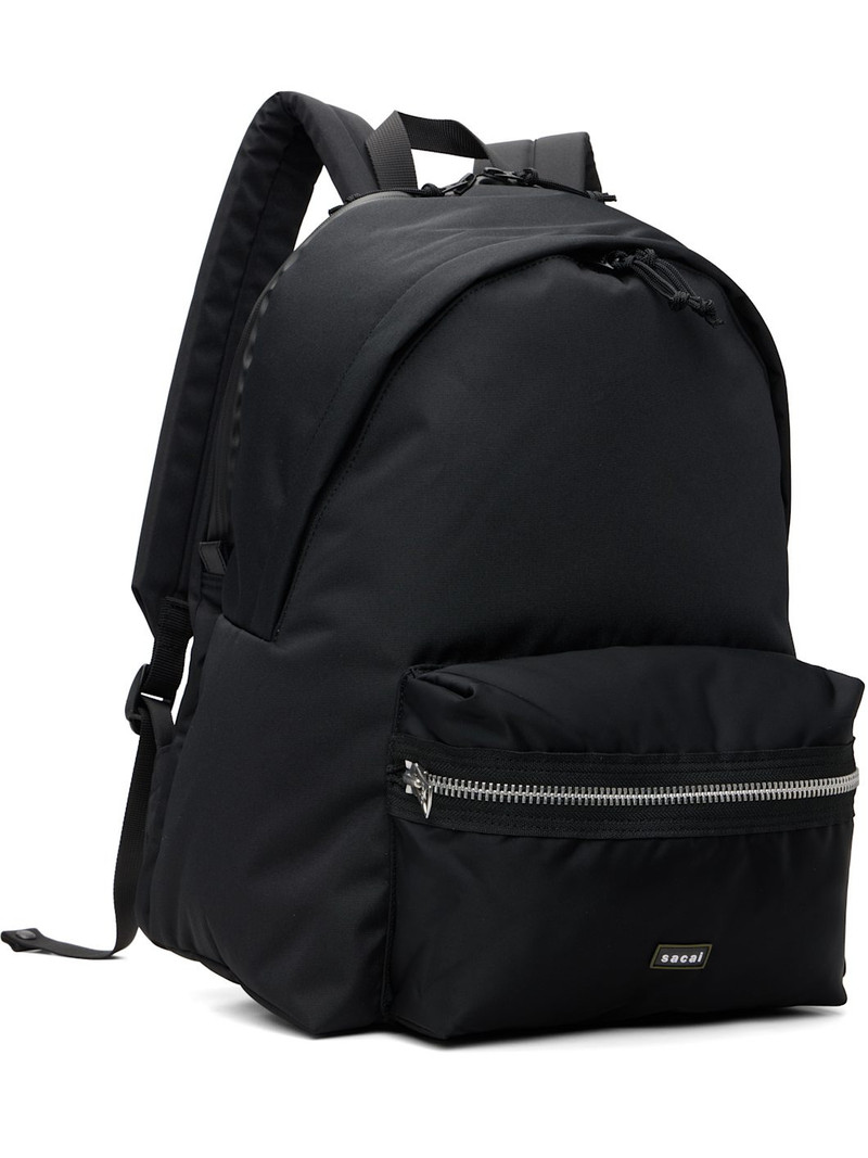 sacai Black Pocket Backpack outlook