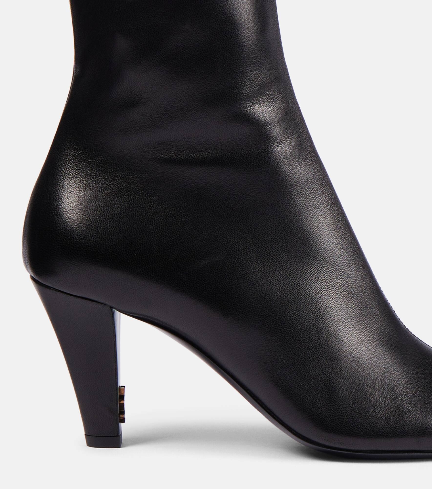 Jill 75 leather ankle boots - 5