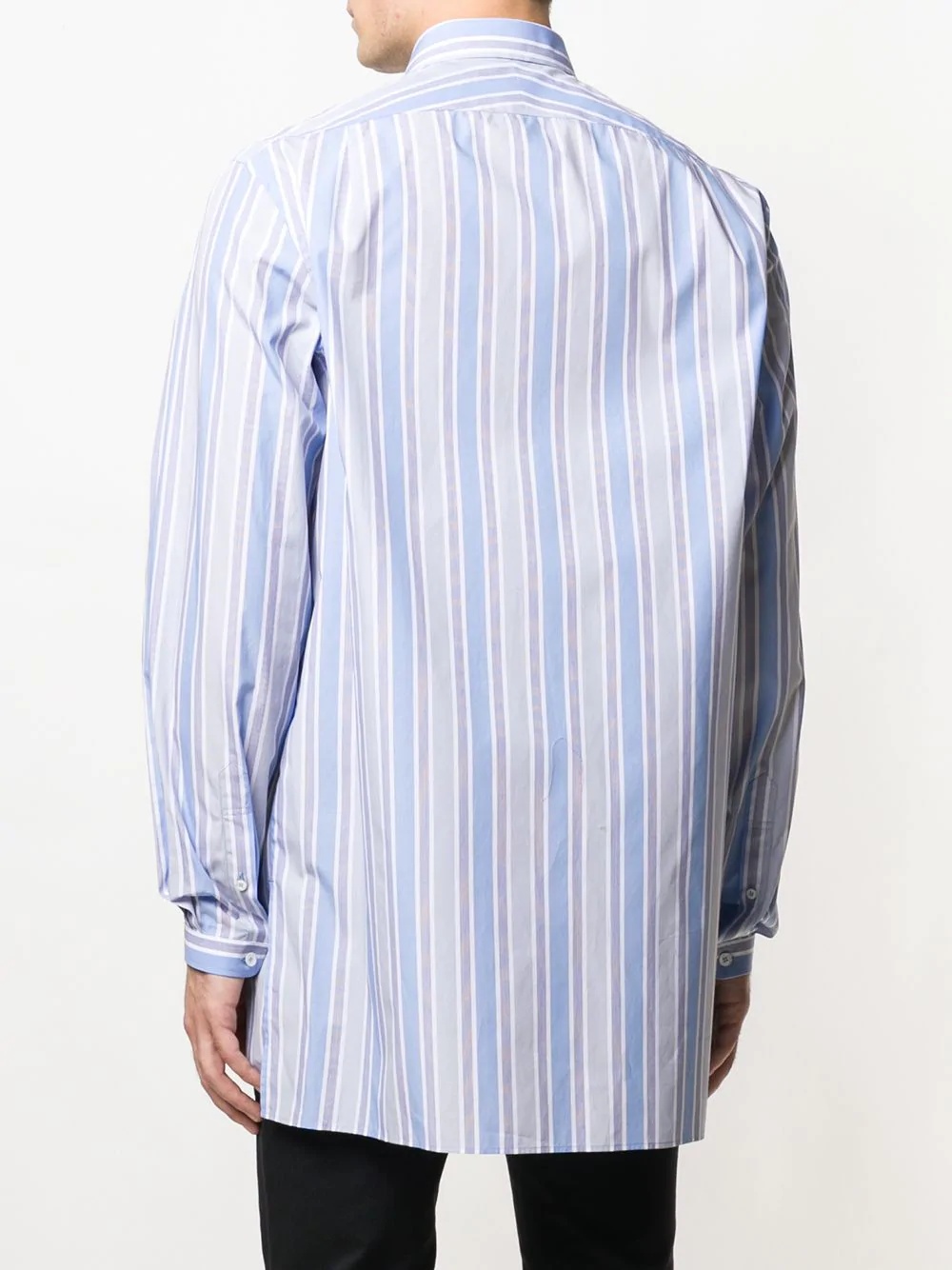 striped oversized shirt - 4