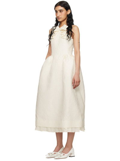SHUSHU/TONG SSENSE Exclusive Off-White Bow Midi Dress outlook