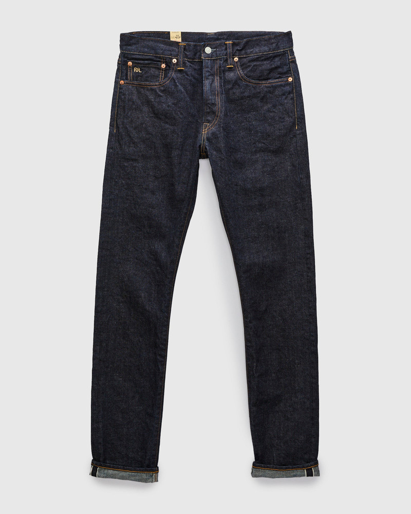 RRL by Ralph Lauren "East-West" 16oz Rinsed Selvedge Denim - High Slim Fit outlook