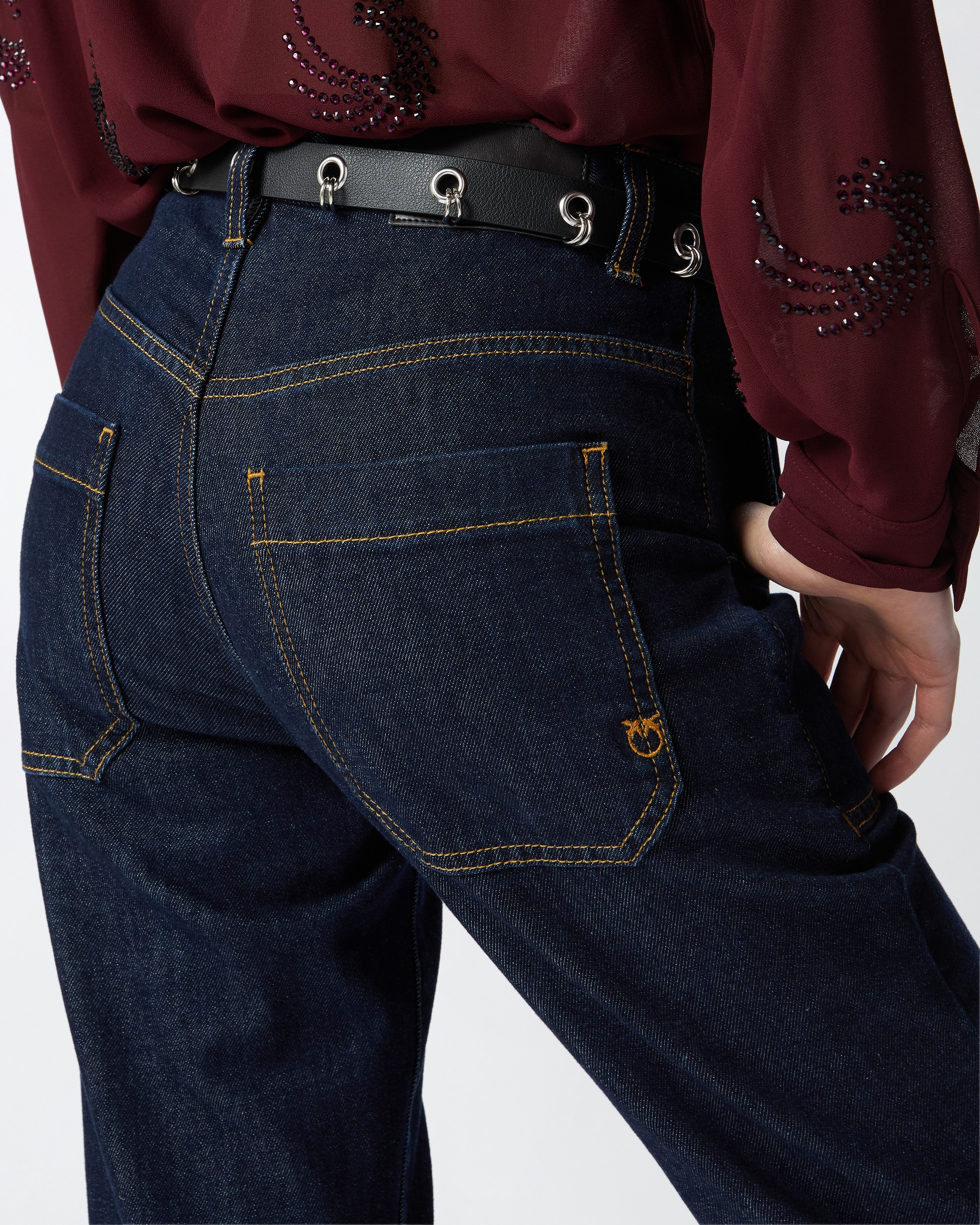 DARK WASH WORKWEAR JEANS - 5