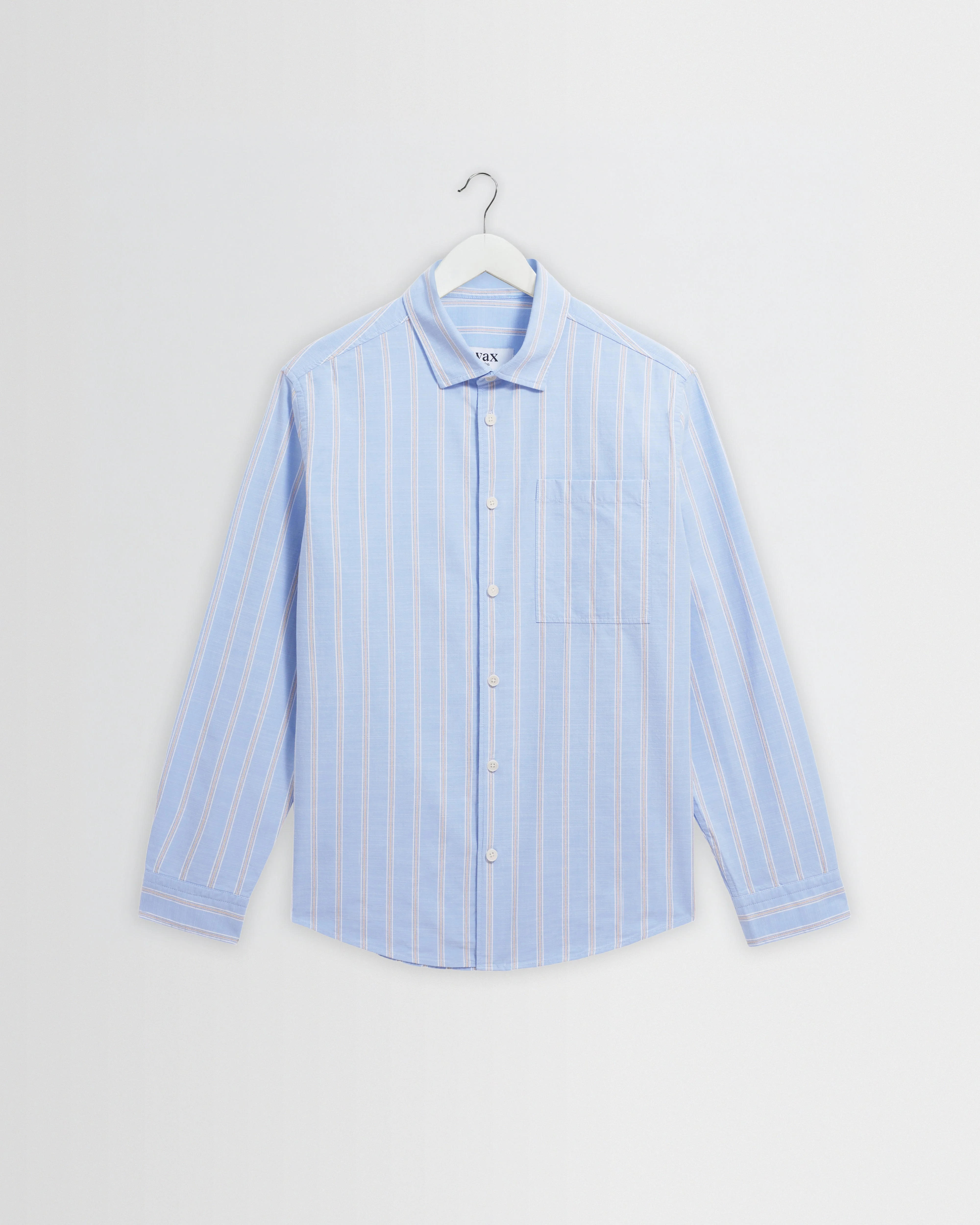 Dartford - Blue Stripe Cotton Shirt - 1