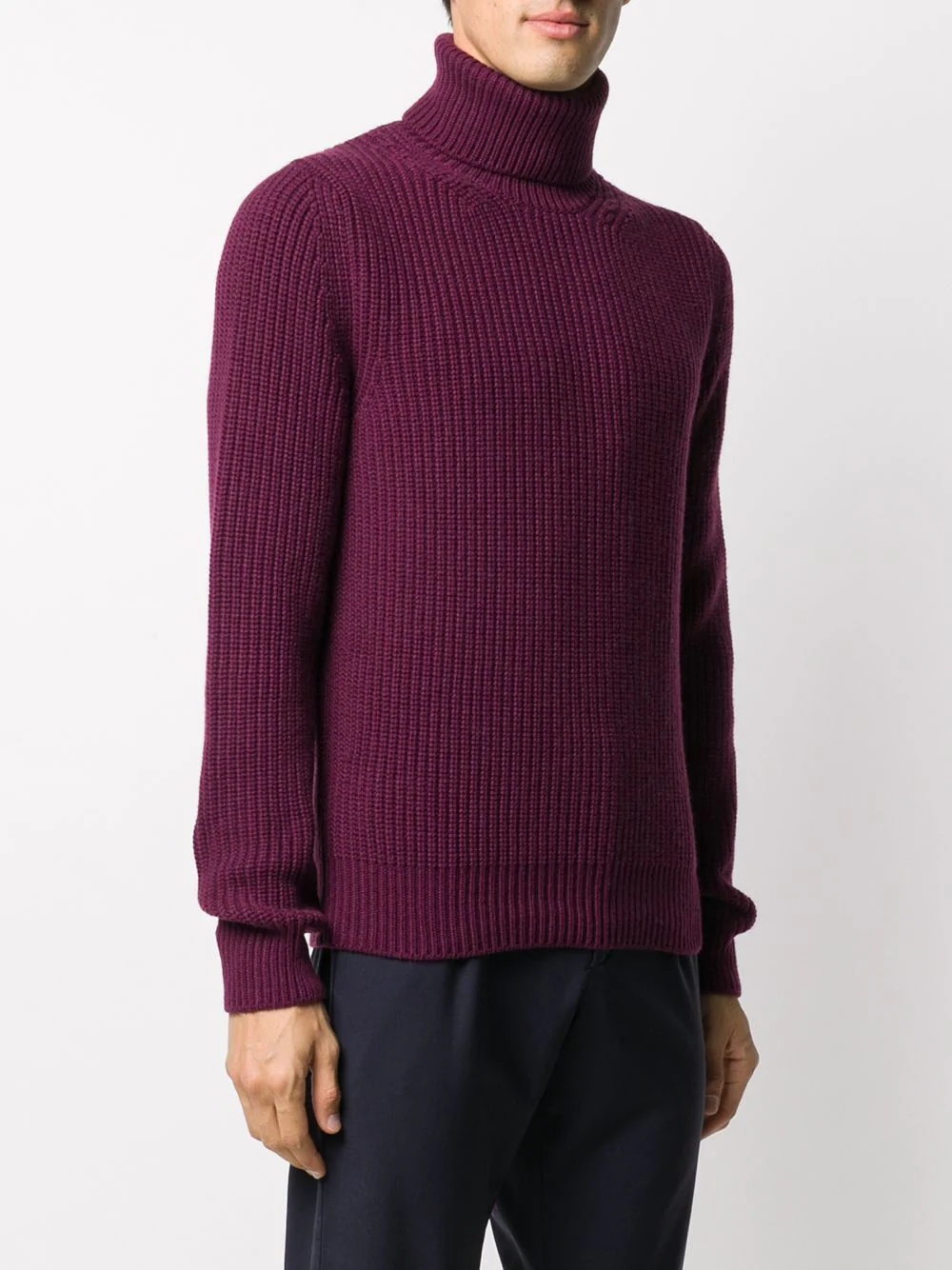 chunky knit turtleneck jumper - 3