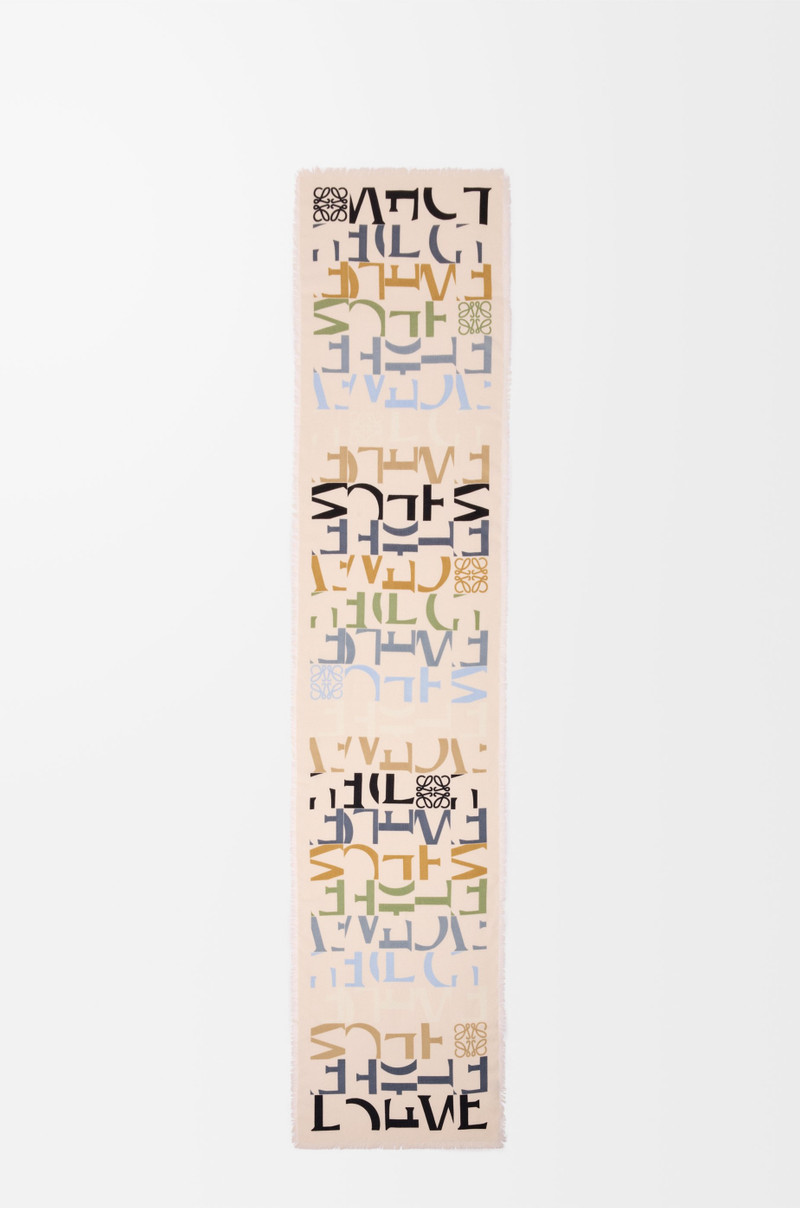 Scarf in wool, silk and cashmere blend 1