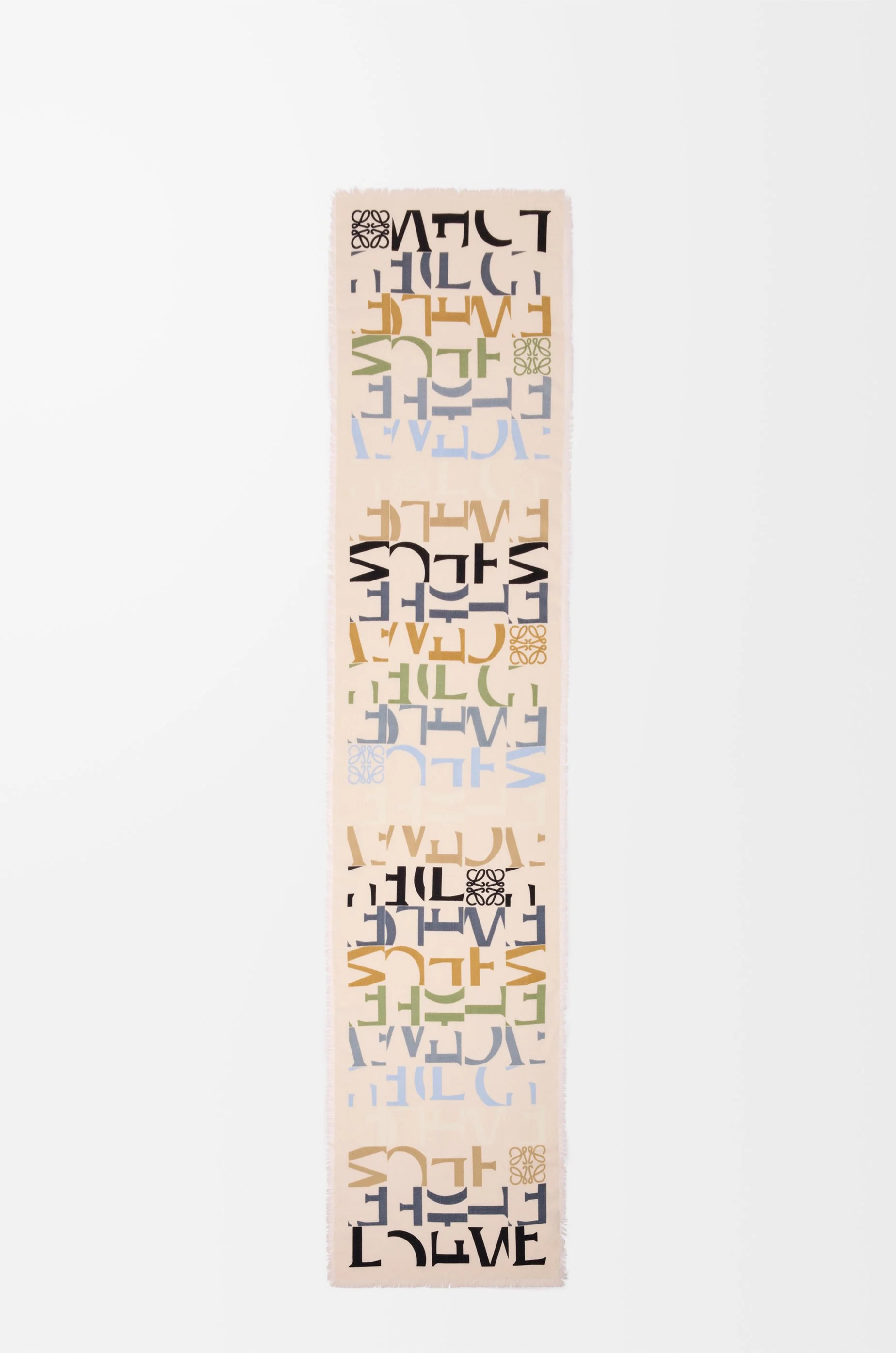 Scarf in wool, silk and cashmere blend - 1