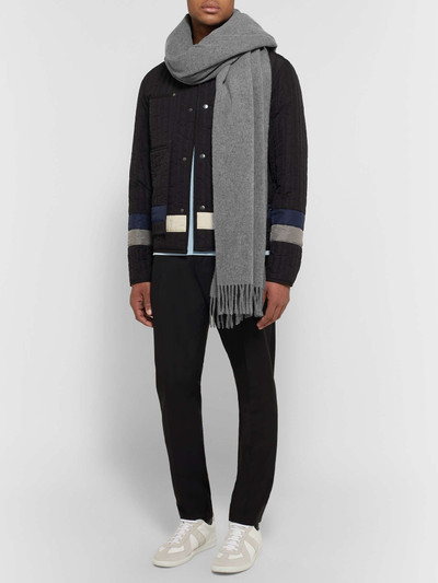 Acne Studios Fringed Mélange Wool Scarf outlook