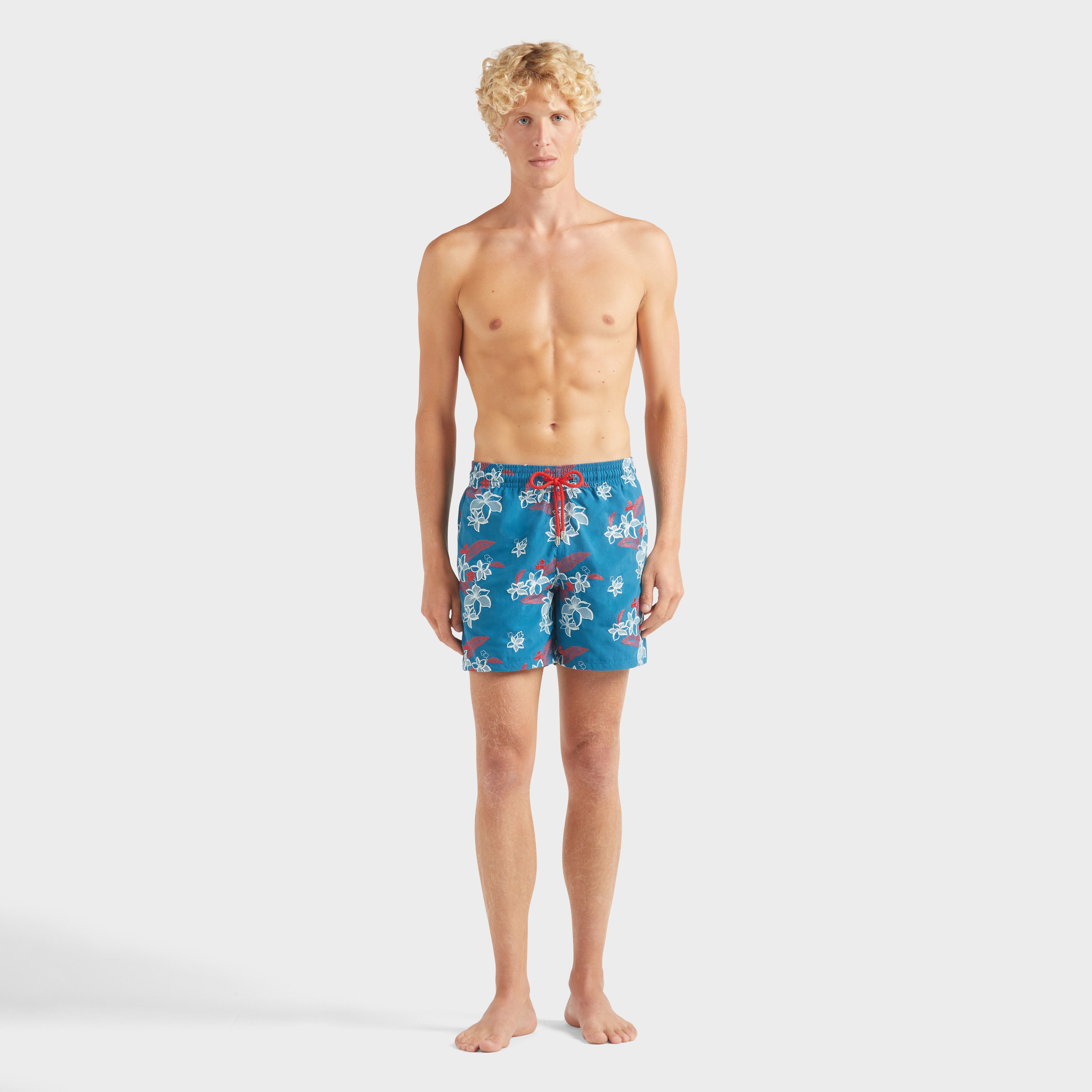 Men Swim Trunks Embroidered Flowers Power - Limited Edition - 3