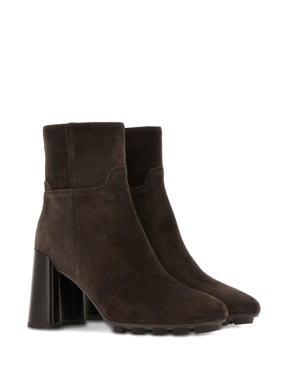 90mm suede side-zip boots - 2