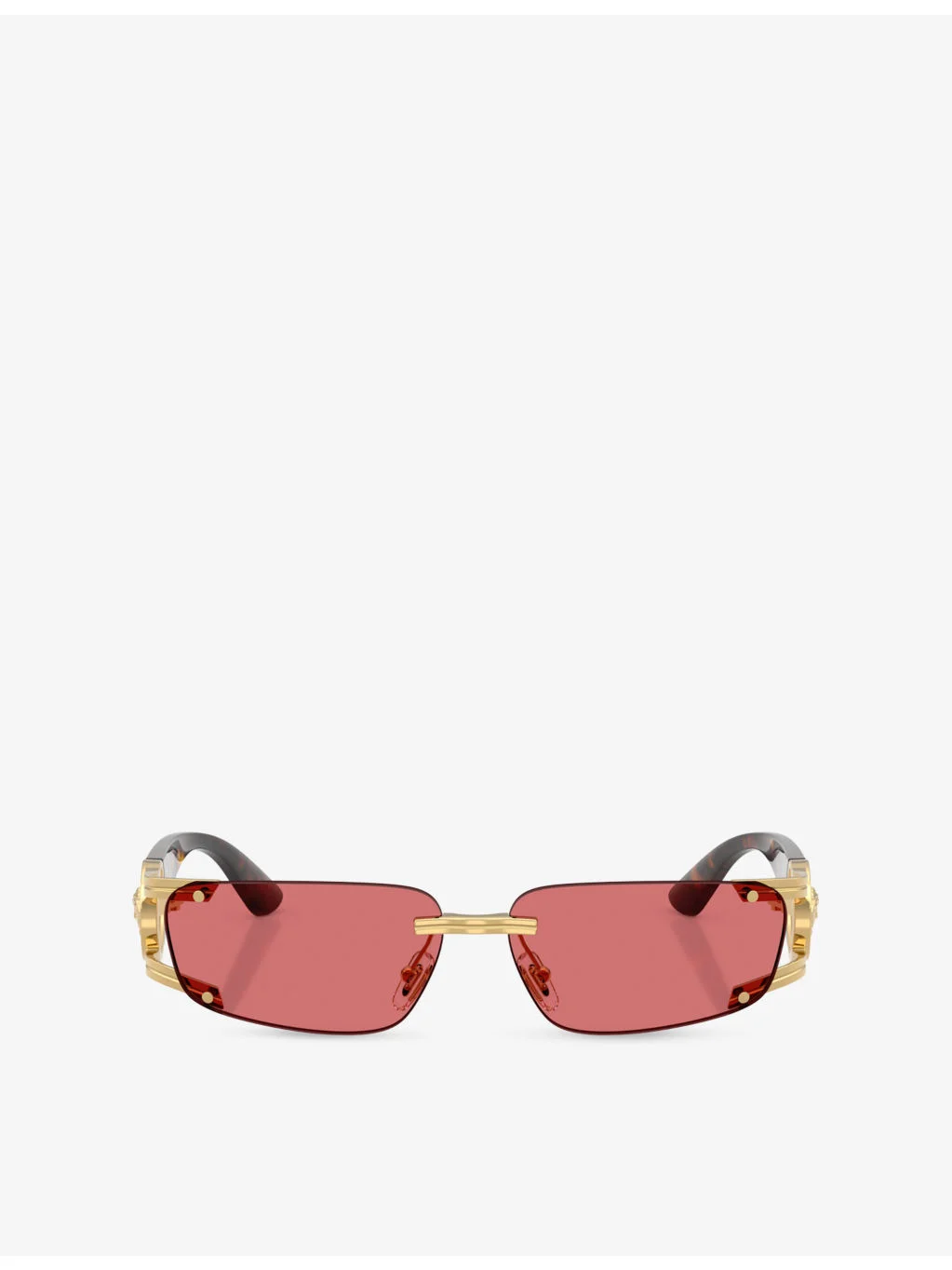 VE2291 Rectangular-Frame Metal and Acetate Sunglasses - 1