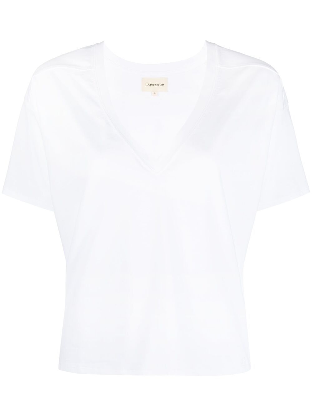 v-neck boxy T-shirt - 1
