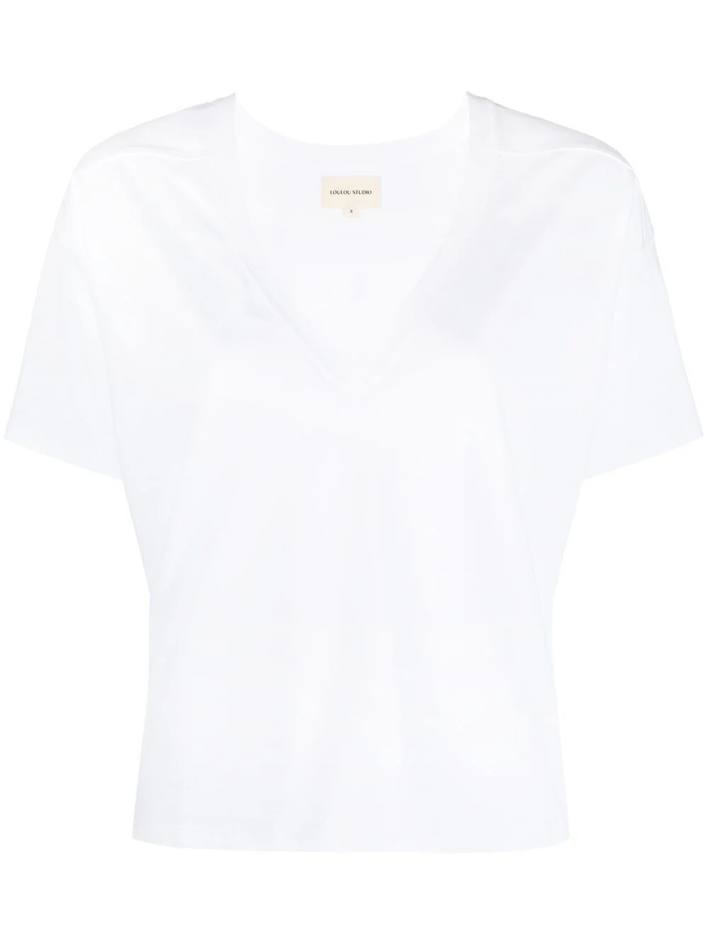 v-neck boxy T-shirt - 1