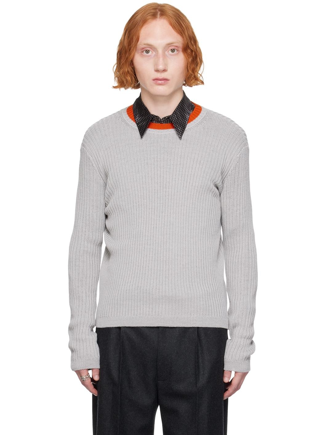 Gray Crewneck Sweater - 1